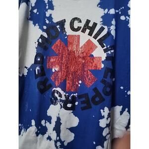 Red Hot Chili Peppers Distressed Logo Mens T Shirt Rock Classic Tee New 2XL CR10